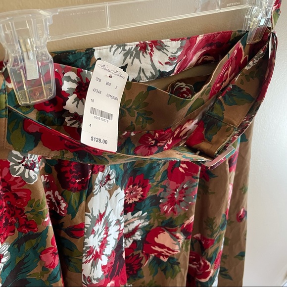 NWT Brooks Brothers floral cotton skirt SIZE 4 - Picture 4 of 9
